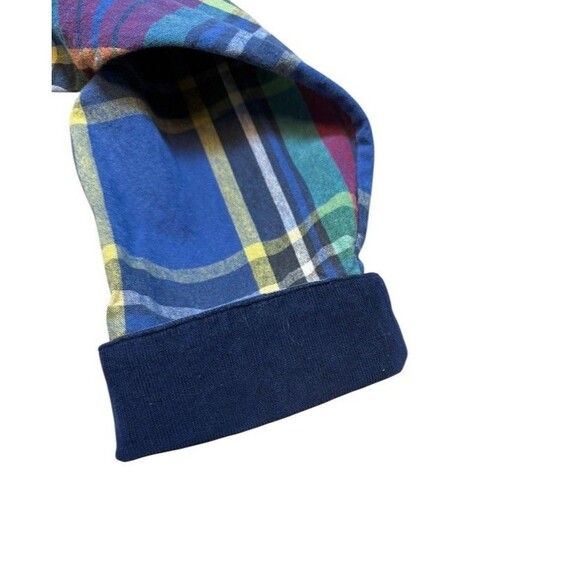 Women Size Medium Petite Plaid Corduroy Collar - Picture 4 of 7